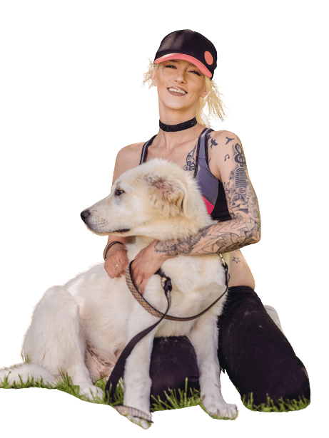dog trainer and dog